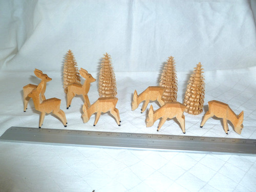 Geschnitzte rehe und - geschnitzte,