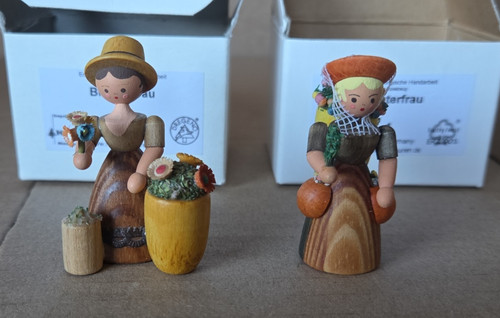 Miniaturfigur kräuterfrau und - kräuterfrau,