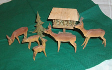 Geschnitzt Rehgruppe an