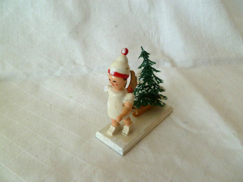Kleine alte figur engel mit - kleine,
