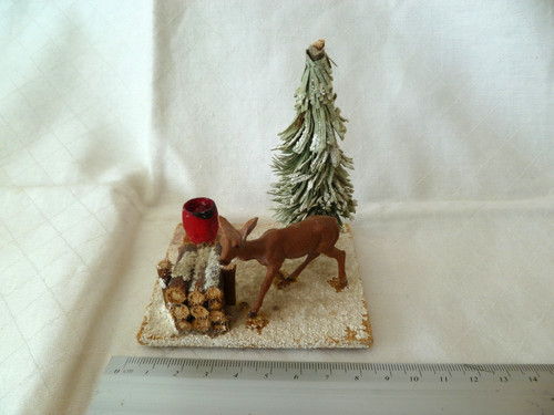 Alte figur kerzenhalter reh - alte,
