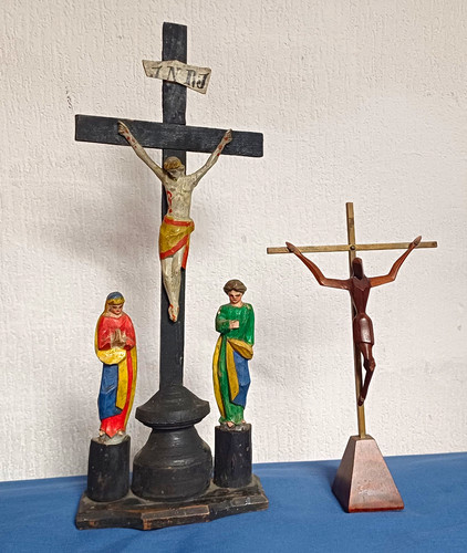 Kreuzigungsgruppe antik - , 2
