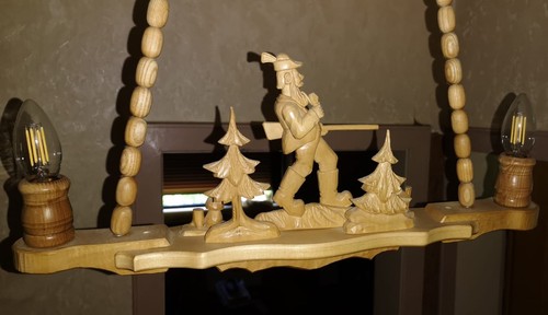 Handgeschnitzte lampe aus - lampe, dem