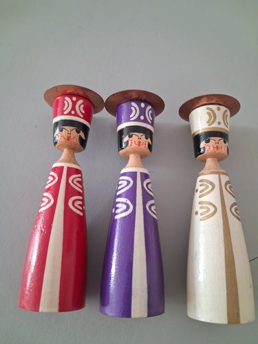 3er set kerzenhalter vintage - 3er,